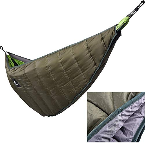 GYDEHUTJ Winter warme Hängematte Underquilt leichte Hängematte Gear Quilt Packable voller Länge unter Decke Camping Survivor hängenden Bett