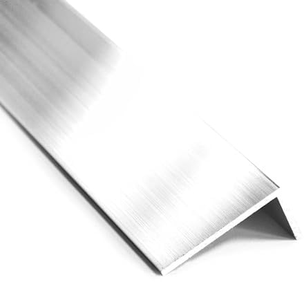 nielsen Aluminium Winkelprofil Natur (Pressblank) 1000x15x10 mm, Stärke: 1 mm, Länge: 100 cm, ungleichschenklig, Made in Germany, Eckschutzprofil, Kantenschutz, Abschlußprofil, Ausgleichswinkel
