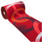 emmevi FAKIRO Tapis de cuisine moderne, antidérapant, pour maison, entrée lavable, modèle 25, 50 x 115 cm, rouge