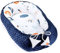 Nestchen Baby - Babynestchen Neugeborene Minky Babynest für Kinderbett Vielseitiges tragbar Nest kuschelnest zubehör für babybett warm Winter coccon Regenbogen Dunkelblau