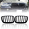 Gangying E70 Schwarze Nieren Kühlergrill für BMW X5 X6 E70 E71 Nieren Doppelsteg Sport Kühlergrill Glanz Schwarz E71 Kühlergrill Vorne 2007-2013