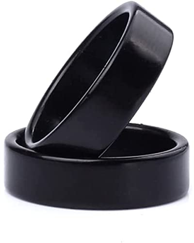 ZQION Schwarzer starker magnetischer PK-Ring-Magnet, Münze, magische Tricks, Requisiten, Fingerdekoration, Zauberring, Illusion, Gimmick-Zubehör (21 mm) (21 mm, schwarz)