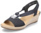 Rieker Ladies Wedge Heeled Sandals 624H6-14 - Blue Synthetic - UK Size 8 - EU Size 42 - US Size 10