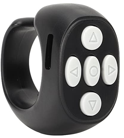 Bluetooth-Fernbedienung Page Turner, Bluetooth 5.3 Video Scrolling Ring Kamera Shutter Remote Selfie Button Clicker für IOS für Android Smartphones Tablets