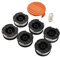 Fadenspulen, Trimmerspule und Abdeckung für Black and Decker Rasentrimmer für GL280 GL230 GL340 GL425 GL430 GL530 GL540–6 Stück