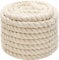 Corde en coton 10 mm 10 m - Blanc - Cordon en coton - Décoration bohème - Pour jardin, balcon, maison
