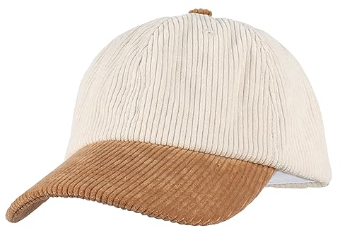 Meliyya Cord Baseball Cap Baseballkappe Schildkappe Herren Damen Einheitsgröße Verstellbar, Kamel