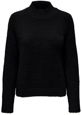 JDY Pullover Flauschiges Langarm Oberteil Einfarbiger Stehkragen Sweater Gestrickter Jumper JDYJOLA