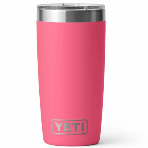YETI Rambler Becher, Vakuumisolierter Edelstahl mit MagSlider-Deckel, Tropical Pink, 10 oz (296 ml)