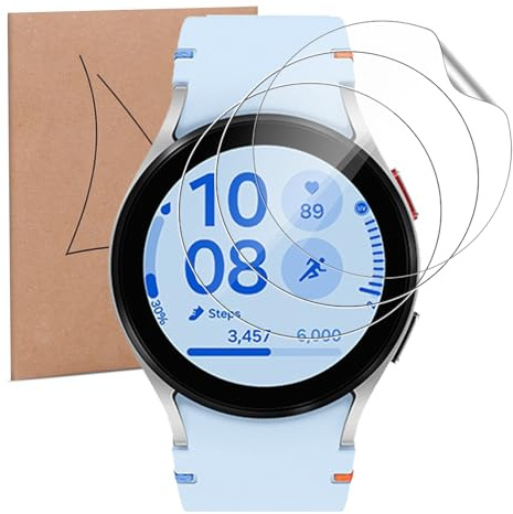 CONAPIKA Schutzfolie für Samsung Galaxy Watch FE, 3 Stück Ultra-klar Vollabdeckung TPU Hohe Empfindlichkeit Displayschutzfolie [Nicht-Glas] Anti-Kratzen Anti-Öl Anti-Blasen Wasserdicht Displayschutz