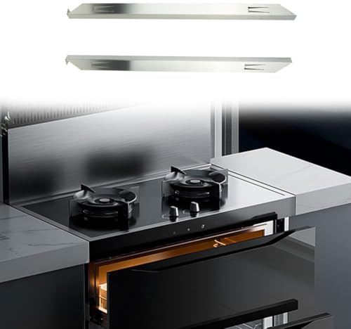 Stainless Steel Cooktop Gap Cover, Kitchen Anti-Stain Cooker Sides Gap Filler, Integrated Stove Gap Clip, For Gap Between The Oven Cooktop