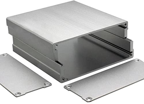 Ruarby Extruded Project Enclosure Metal Electric Box Aluminum Power Amplifier Chassis 3.94x3.82x1.57in (LxWxH)