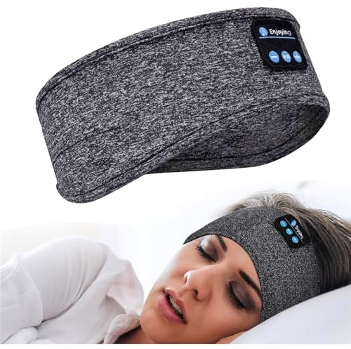 Sleep Headphones Wireless, Bluetooth Sleep Mask Headband, Comfortable Sleep Mask Headphones for Side Sleepers, Yoga, Running, Travel, Insomnia Relief, Perfect G-ift for Men and Women