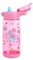 Queenshin Kids Water Bottle with Flip-Up Straw and Carry Handle for School/Sports/Travel, BPA-Free, Lightweight, Leak-Proof Durable Plastic Drinking Cup for Girls Boys Toddlers 600ml (Carousel)