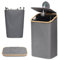 Qidordour Recycling Bin for Kitchen Large 26 Gallon, 100L Recycle Bin with Lid, Reusable Inner Bags, for Bottle Can Glass Plastic Stickers, Gray