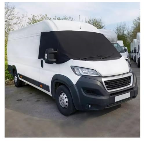 Parasol Ventana Coche para Peugeot para Boxer 2006, Parasol para Parabrisas de Autocaravana, Color Negro Parasol Coche Lateral