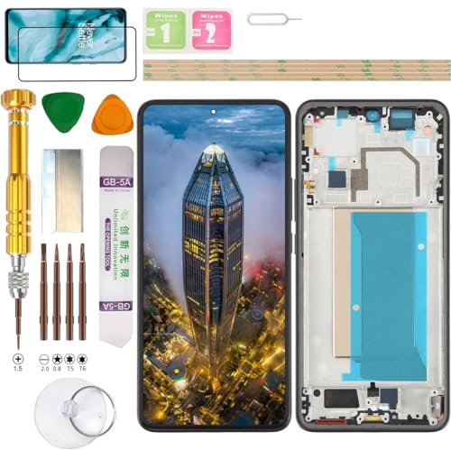 Gadget Troops Kit di ricambio per display LCD (senza impronte digitali) per Xiaomi 13T 2306EPN60G / 13T PRO 23078PND5G (nero)