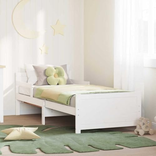 vidaXL Traditional Style Pine Wood Bedroom Furniture Beds for Children Rectangular Solid House