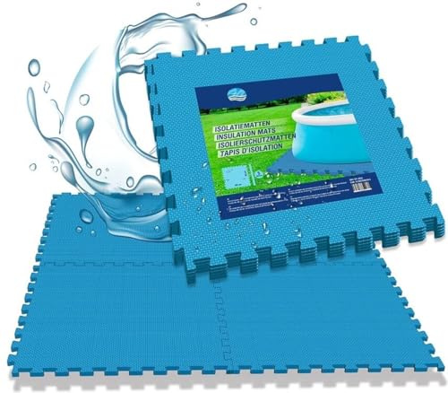 Comfortpool Pool Bodenfliesen - 10 Stück | Extra Dick | Isolierung & Schutz | Pool Unterboden | Schaumfliesen | Spielmatten | Gartenfliesen | Dämmmatten
