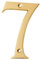 Motif Collection - Numero civico per porta, finitura in ottone lucido, 10 cm, Number 7