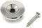 Vintage Forge Nickel Tall Round Slotted String Retainer Guide Tree for Fender Precision Jazz Style Bass Guitars and Others with Screw BSR10-NKL
