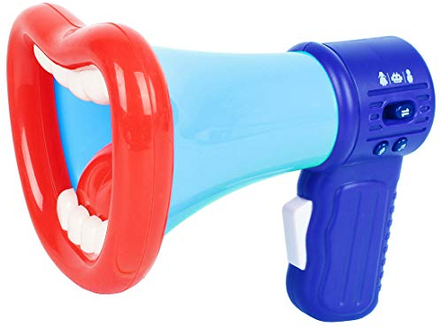 FeiWen Megaphon Spielzeug Kind Megaphon Big Mouth Lustige Megafon Aufnahme Spielzeug-Kind-Voice Changer (Blau)
