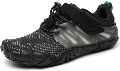 SAGUARO Barfußschuhe Barfussschuhe Kinder Outdoor Sport Barfuß Schuhe Jungen Mädchen Zehenschuhe Traillaufschuhe Fitnessschuhe rutschfest Badeschuhe Wasserschuhe Neues Schwarz,Gr.33