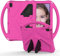 ZORSOME Funda para tablet infantil, goma EVA duradera y a prueba de golpes, funda protectora con asa para Lenovo Tab 4 10, 10 Plus, color rojo rosa, tema deportivo, cierre magnético