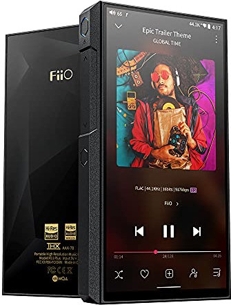 FiiO M11Plus MP3/MP4 Player Android Portable High Resolution Audio, Bluetooth 5.0, DSD Lossless, 1000 Hours Standby Time, Audio for Home and Car