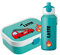 4youDesign Mepal Bento Box & Trinkflasche Set personalisiert Feuerwehrauto türkis – Geschenk für Kinder Weihnachten, Nikolaus, Geburtstag - Auslaufsicher – Brotdose 750ml, 400ml Flasche