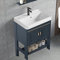 Badezimmer unterschrank waschbecken,waschbecken mit unterschrank,Badmöbel Waschbecken, Badezimmer Badmöbel Set,Waschtisch für Badezimmer, einteiliges Waschbecken,waschtisch stehend ( Color : DARK BIUE