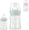 Kikkaboo Biberon en verre 120 ml, ouverture large, tétine silicone taille S, coloris:verdoyant