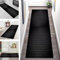 Teppich Läufer Flur Küche rutschfest waschbar Küchenläufer Korridor Tepiche Lang 120X300CM Schwarz Weiß Teppichläufer Matte Meterware Kücheteppich Schlafzimmer Wohnzimmer Flurmatten Breit 40-120cm