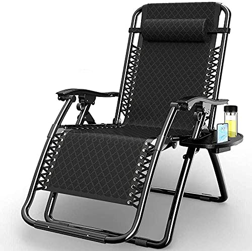 JATIBOSH Terrassenstühle zum Liegen für schwere Menschen. Der Sonnenliege-Garten-Liegestuhl kann zusammengeklappt Werden, Liegestuhl, Garten-Balkonstuhl mit hoher Rückenlehne, atmungsaktiver Sessel,
