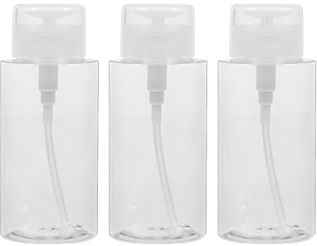3pcs 100 ML Flacon Pompe Vide, Pompe Distributeur Eau Change Bebe, Convient pour Les Voyages, Le Démaquillant, Le Dissolvant pour Vernis à Ongles, Le Récipient de Lotion