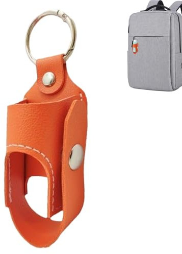 Arroopu Leder-Inhalator-Tasche | Outdoor-Leder-Inhalator-Hülle, robuste Konstruktion, Inhalator-Tragetasche für Geschäftsreisen, Zuhause, Schule, Camping, Reisen, Orange 1, Refer to description,