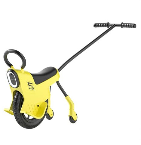 RIDEONMOP 12-Zoll-Kinder-Hand-Einrad, leichte Einrad-Fahrräder mit Licht/Handläufen/Hilfsrädern, Kinder-Einrad-Fahrräder, Eltern-Kind-Einrad-Fahrrad, Einrad-Laufräder