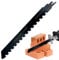 Reciprocating Saw Blade For Masonry & Concrete, S1543 240mm Tungsten Carbide Reciprocating Saw Blades, Aerated Concrete Saw Blades,Brick Concrete Cutting Saw Blade for Panels Bricks Masonry
