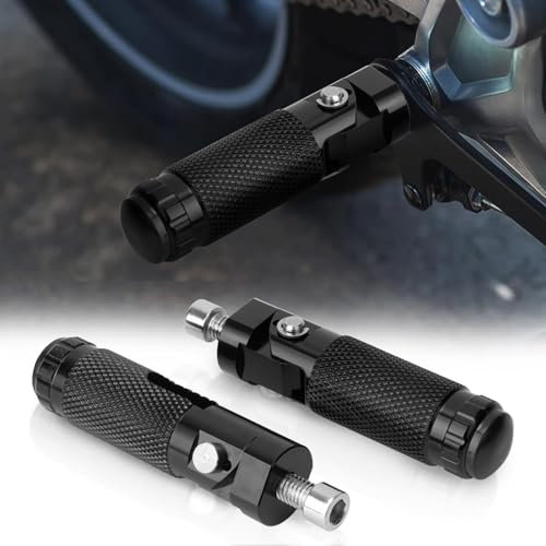 MYJDML 2pcs Repose Pied Moto pour HP2 Enduro 2005-2008, 8mm Repose‑Pieds en Aluminium Réglable CNC AntidéRapant Cale Pied Moto Passager Moto Repliables