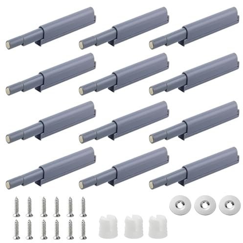 Snowtain Magnetische Türschnäpper Push to Open Türöffner,Schrank Türöffner Drucktüröffner Türdämpfer Push to Open Türriegel,Magnetische Türschnäpper für Schranktüren, Bücherschränken, Schubladenv