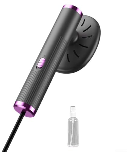 MuchLuckystar Vaporizzatore portatile portatile per indumenti, USB, riscaldamento rapido, pressa per tessuti, per viaggi, casa, vestiti, rimozione delle rughe, compatta e leggera (2)