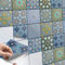 Fliesenaufkleber Mosaikfliesen - CRETATISTO Fliesensticker I Dekorsticker Fliesen Folie Sticker Küche renovieren Bad Wandtattoo Wandfliesen I 10x10 cm - Motiv Orientalisches Mosaik - 18 Stück