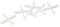 OX ox-t160904 scambi a forma di croce distanziatori per piastrelle, bianco, 4 mm