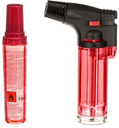 Mini brûleur avec recharge - chalumeau crème brûlée allume gaz - couleur aléatoire
