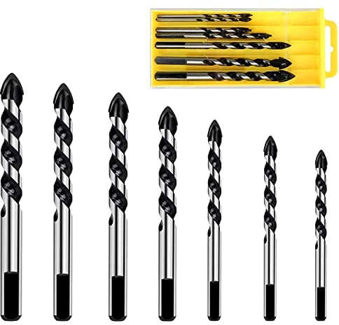 ZFYQ Set de Brocas para Azulejos, Apto para Diferentes Materiales, como Cerámica, Vidrio, Plástico, Madera, Mármol, con Caja de Almacenamiento