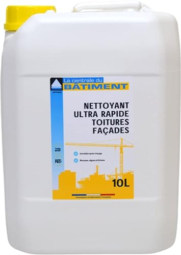 Nettoyant Pro Ultra Rapide Toiture, Façade, Terrasse 10L (environ 90m2)
