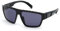 adidas Herren SP0008 Sonnenbrille, Shiny Black/Smoke, 61