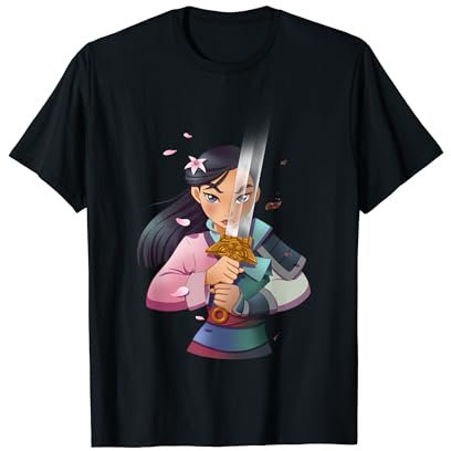 Disney Mulan Anime Half Girl Half Warrior T-Shirt