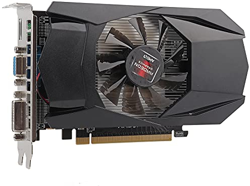 Scheda grafica da gioco professionale HD7670 da 1 GB DDR5 a 128 bit, scheda di memoria video a basso rumore per, frequenza core 650 MHz, con slot per scheda grafica PCI Express