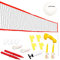 DRM Large 6M Adjustable Volleyball Net, Folding Tennis Net Set, Badminton Net Set -Easy Setup Nylon Sports Net with Free Carry Bag for Beach, Grass Park, Backyard